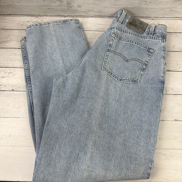 Vintage 90s Levi's Silvertab Baggy Purple Label Blue Denim Jeans Size‎ 36x34